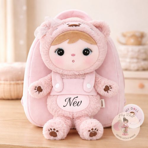 Masnis maci hátizsák, 2 az 1ben baba és hátizsák 