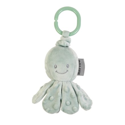 Nattou felhúzós rezgő játék plüss Lapidou - Octopus zöld