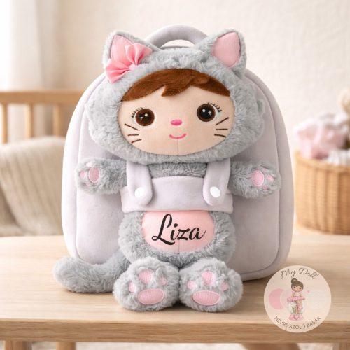 Névre szóló hátizsák - cica lány 