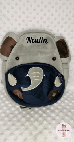 Névre szóló Elefánt hátizsák  (bölcsis/ovis hátizsák)