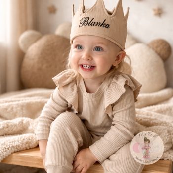 Szülinapi korona 12x35 cm - Biscuit