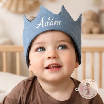 Szülinapi korona 12x35 cm - Jeans Blue