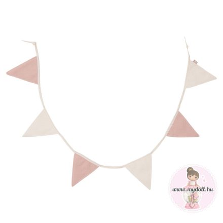 Zászlófüzér Rose/Ivory girland