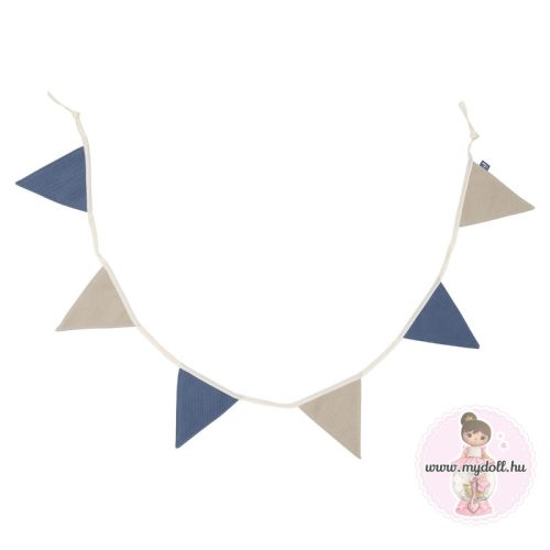 Zászlófüzér Jeans Blue/Olive green girland