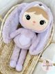 Névre szóló nyuszi baba (Lila)