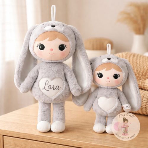 Nyuszi baba XL szürke (70 cm) 