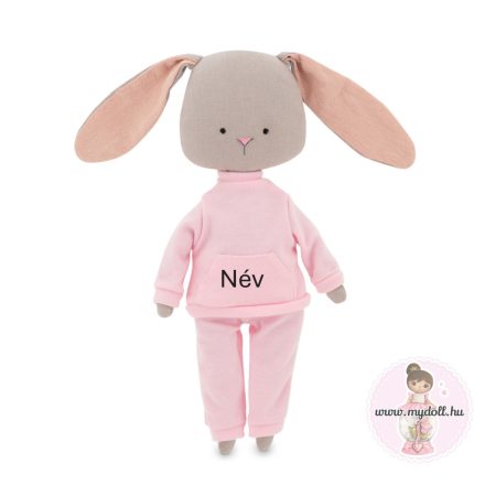 Névre szóló nyuszi plüss - 30 cm + ajándék sellő ruha
