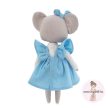 Névre szóló koala baba kék ruhában - 30 cm