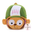 Névre szóló óvodai hátizsák - sapkás majom