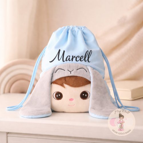 Tornazsák  névre szóló - kék fiú nyuszi