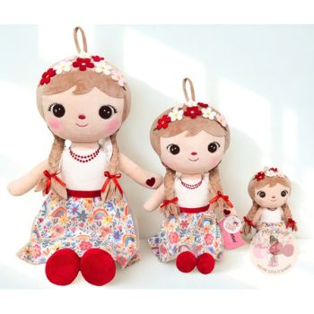 Névre szóló óriási XL virágos baba