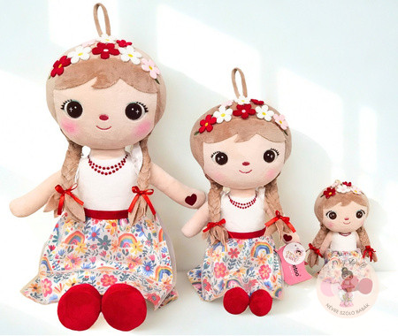 Névre szóló óriási XL virágos baba