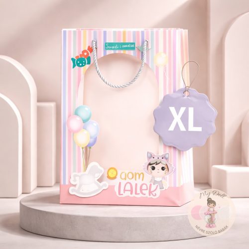 Ajándék tasak rózsaszín XL