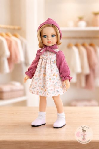 Paola Reina Carla baba virágos ruhában