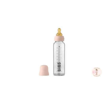   BIBS cumisüveg szett - púderrózsaszín 225 ml (csomagolássérült)
