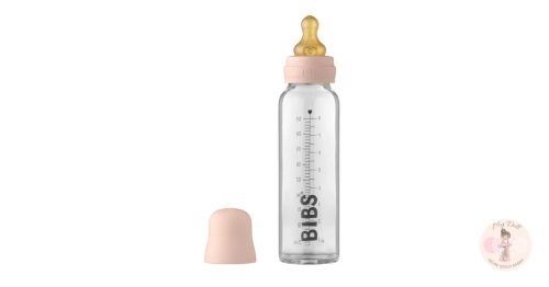 BIBS cumisüveg szett - púderrózsaszín 225 ml (csomagolássérült)