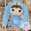 Névre szóló nyuszi baba - kék 