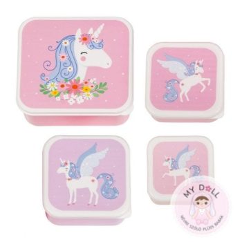 Uzsonnás doboz, UNIKORNIS (4 db-os)