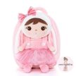 Masnis nyuszi hátizsák (rózsaszín) - levehető babával, 2 az 1-ben hátizsák/baba
