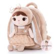 Masnis nyuszi hátizsák (bézs) - levehető babával, 2 az 1-ben hátizsák/baba