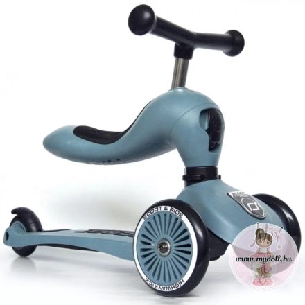 Scoot and Ride Highwaykick 1 kismotor és roller 2 in1  Steel (Névre szóló roller)