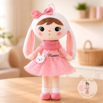 Névre szóló szoknyás nyuszi baba