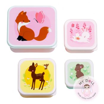 Uzsonnás doboz, ERDEI BARÁTOK (4 db-os)